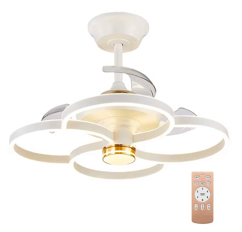 HLL-0147 POWERTECH ανεμιστήρας οροφής HLL-0147 με LED φως, 120W, Φ65x45cm, λευκός - Image 1