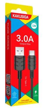 KAKUSIGA καλώδιο USB-C σε USB KSC-710, 3A, 480Mbps, 1.2m, μαύρο - Image 3