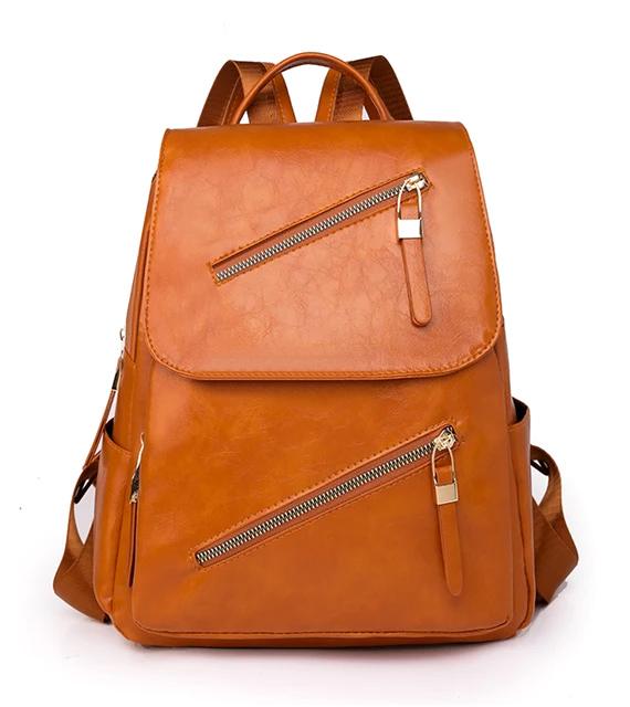LBAG-0027 ROXXANI γυναικεία τσάντα πλάτης LBAG-0027, καφέ - Image 1