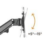 BRATECK επιτοίχια βάση τηλεόρασης LDA33-222, 23-43", έως 23kg, full motion - Image 4