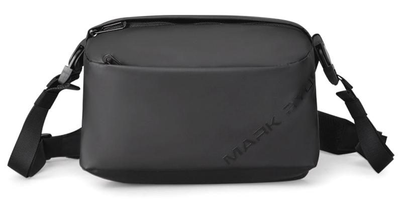 MR8616-00 MARK RYDEN τσάντα ώμου MR8616, με θήκη tablet 7.9", 4L, αδιάβροχη, μαύρη - Image 1