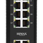HIMAX industrial PoE switch PS1802FG-I, 8x GE PoE/2x GE/2x GF SFP θύρες, έως 1000Mbps