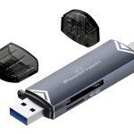 POWERTECH card reader PT-1343 για SD & micro SD, USB 3.2, 5Gbps, γκρι