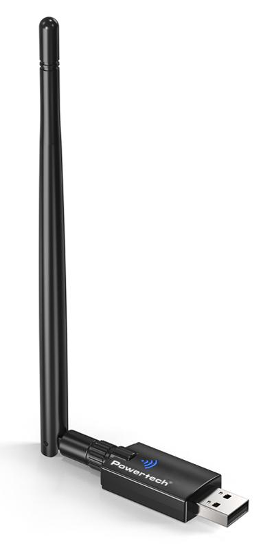 PT-1386 POWERTECH ασύρματος USB αντάπτορας δικτύου & Bluetooth 5.3 PT-1386, 900Mbps WiFi 6 - Image 1