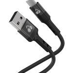 POWERTECH καλώδιο USB-C σε USB PTR-0161, σιλικόνης, 60W, 480Mbps, 1m, μαύρο