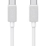 USAMS καλώδιο USB-C σε USB-C US-SJ691, 60W, 480Mbps, 1m, λευκό