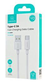 USAMS καλώδιο USB-C σε USB US-SJ708, 3A, 480Mbps, 1m, λευκό - Image 3