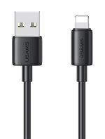 USAMS καλώδιο Lightning σε USB US-SJ709, 2.4A, 480Mbps, 1m, μαύρο