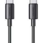 USAMS καλώδιο USB-C US-SJ711, 60W, 480Mbps, 1m, μαύρο