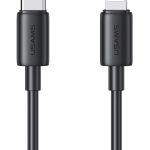 USAMS καλώδιο Lightning σε USB-C US-SJ712, 30W, 480Mbps, 1m, μαύρο