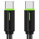 USAMS καλώδιο USB-C US-SJ734, 60W, 480Mbps, 1m, μαύρο