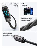 USAMS καλώδιο Lightning σε USB-C SJ743, 30W, 480Mbps, 1.2m, λευκό - Image 2