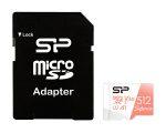 SILICON POWER κάρτα μνήμης microSDXC Superior, 512GB, C10 UHS-I U3 A1 V30