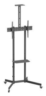BRATECK βάση τηλεόρασης δαπέδου T1042T, 37-70", έως 45kg, με ράφια & ροδάκια