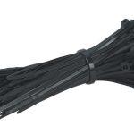 POWERTECH Δεματικά καλωδίων TIES-005, 150x3mm, μαύρα, 100τμχ