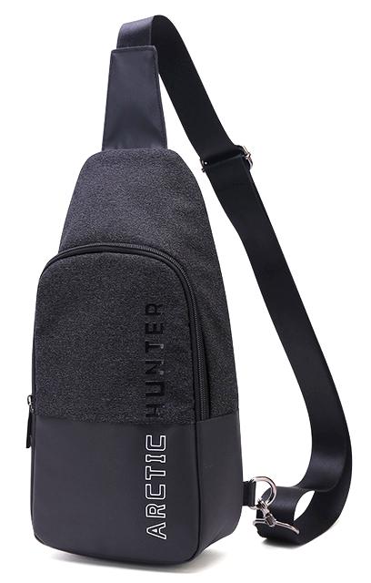 XB0058-BK ARCTIC HUNTER τσάντα Crossbody XB0058, 5L, μαύρη - Image 1