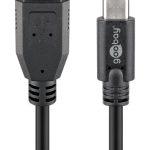 GOOBAY καλώδιο USB σε USB-C 71221, 15W, 5Gbps, 2m, μαύρο