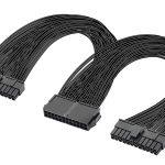 POWERTECH καλώδιο μητρικής 24pin σε 2x 24pin CAB-W052, 0.25m