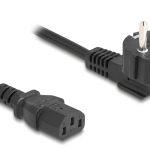 DELOCK καλώδιο τροφοδοσίας 81326, 3x 0.75mm², 2m, μαύρο