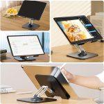 POWERTECH επιτραπέζια βάση για tablet PT-1494, foldable, μαύρη - Image 3