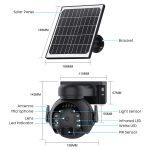 SECTEC smart ηλιακή κάμερα ST-515C-3M-4G-BK, 3MP, 4G, SD, PTZ, IP65 - Image 4