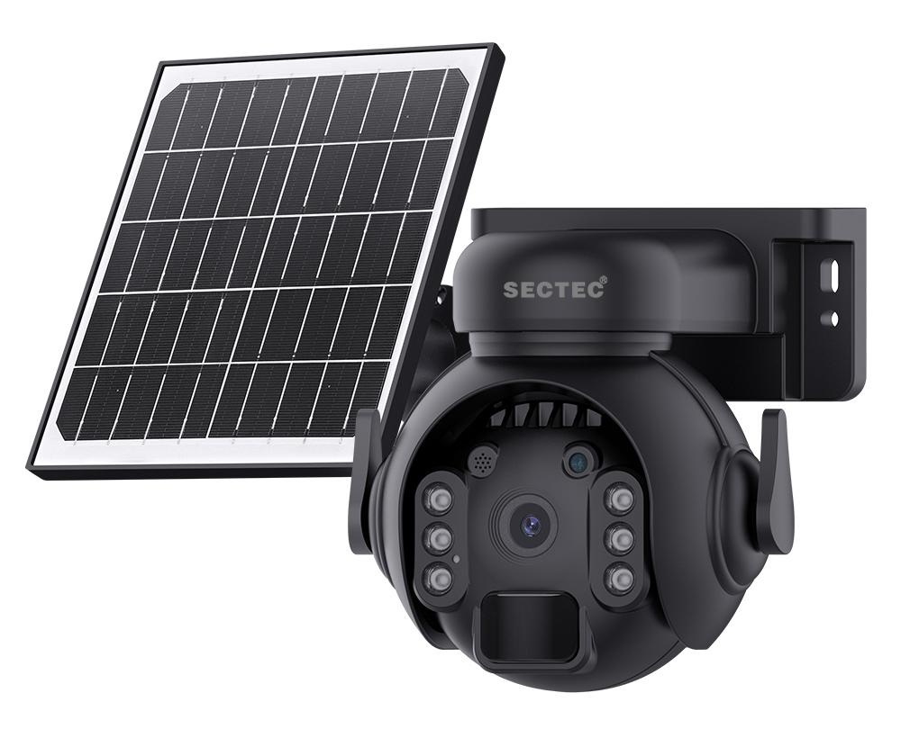 ST-515C-3M-4G-BK SECTEC smart ηλιακή κάμερα ST-515C-3M-4G-BK, 3MP, 4G, SD, PTZ, IP65 - Image 1