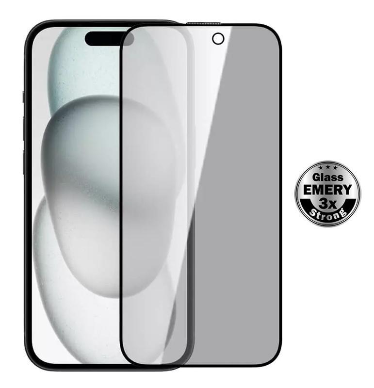 TGC-0773 POWERTECH tempered glass Emery Private 5D TGC-0773 για iPhone 15 Plus, full glue - Image 1