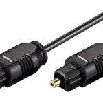 GOOBAY καλώδιο ήχου Toslink 51218, gold plated, 2.2mm, 3m, μαύρο