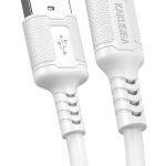 KAKUSIGA καλώδιο Lightning σε USB KSC-984, σιλικόνης, 3Α, 480Mbps, 1m, λευκό