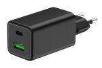 POWERTECH φορτιστής τοίχου PT-1501, USB/USB-C, 65W, GaN, μαύρος - Image 2