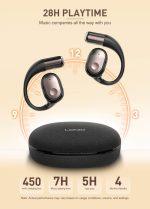 LDNIO earphones με θήκη φόρτισης T11, OWS, Φ15mm, 50/450mAh, μαύρα - Image 3