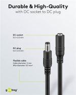 GOOBAY καλώδιο προέκτασης τροφοδοσίας 71401, 5.5x2.5mm, 3m, μαύρο - Image 5