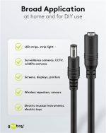 GOOBAY καλώδιο προέκτασης τροφοδοσίας 71401, 5.5x2.5mm, 3m, μαύρο - Image 6