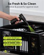 GOOBAY ηλεκτρικό air duster 77830, 100W, 6000mAh, μαύρο - Image 2