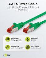 GOOBAY καλώδιο δικτύου 93213, CAT 6 S/FTP, copper, 250MHz, 0.25m, πράσινο - Image 2