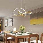 POWERTECH LED φωτιστικό οροφής HLL-0208, 48W, 4000K, Φ50cm x 120cm, χρυσό - Image 3