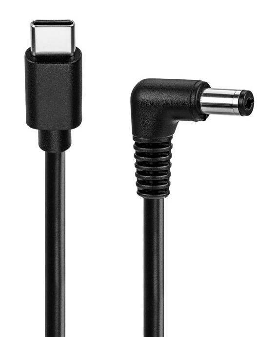 78969 GOOBAY καλώδιο τροφοδοσίας USB-C σε DC 78969, 5.5x2.5mm, 1m, μαύρο - Image 1