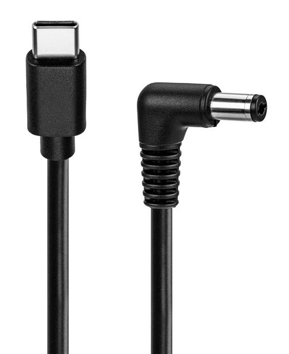 78971 GOOBAY καλώδιο τροφοδοσίας USB-C σε DC 78971, 5.5x2.1mm, 0.5m, μαύρο - Image 1