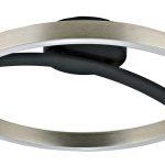 POWERTECH LED φωτιστικό οροφής HLL-0200, 29W, 4000K, Φ38x10cm, ασημί/μαύρο