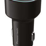 POWERTECH φορτιστής αυτοκινήτου PT-1539, USB & USB-C, 85W, μαύρος