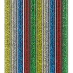 GOOBAY ράβδοι σιλικόνης 77855, Φ11mm x 200mm, glitter διάφορα χρώματα, 10τμχ