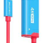 CABLETIME καλώδιο USB-C σε HDMI CT-CMHD4P, 4K/60Hz, PD100W, 2m, κόκκινο