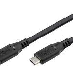 GOOBAY καλώδιο USB-C 74198, USB4, 100W, 20Gbps, 4K/60Hz, 3m, μαύρο