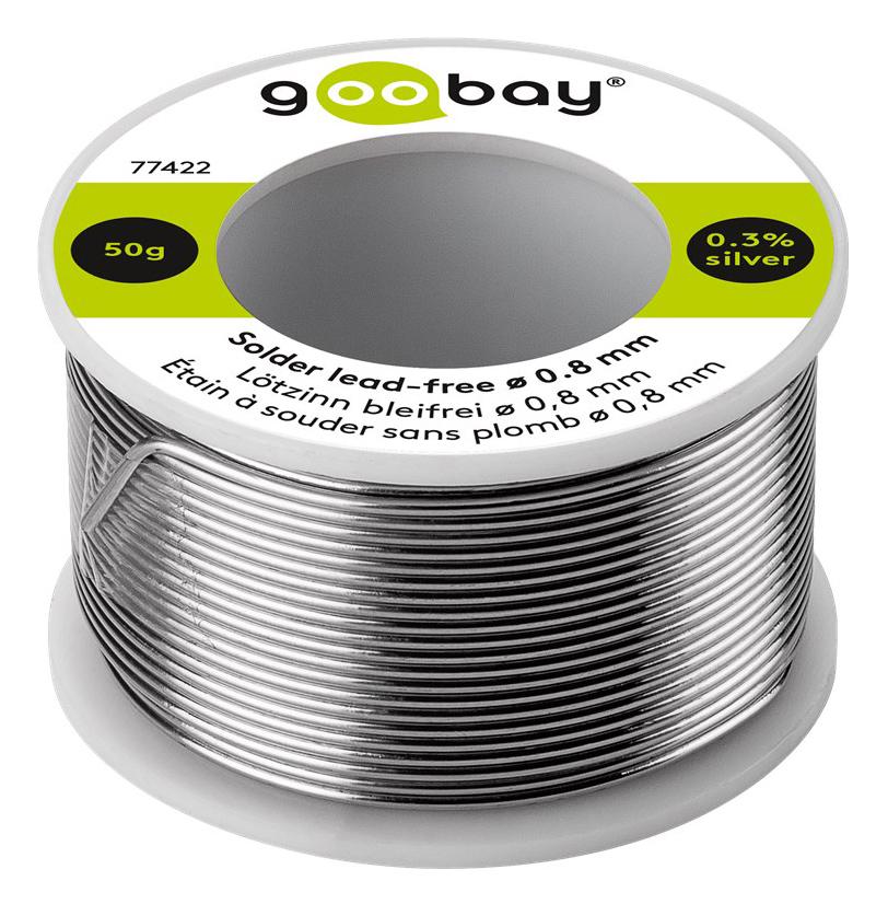 77422 GOOBAY σύρμα συγκόλλησης 77422, Φ0.8mm, lead free, 50g - Image 1