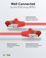 GOOBAY καλώδιο δικτύου 93214, CAT 6 S/FTP, copper, 250MHz, 0.25m, κόκκινο - Image 3