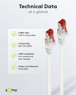 GOOBAY καλώδιο δικτύου 93508, CAT 6 S/FTP, copper, 250MHz, 30m, λευκό - Image 5