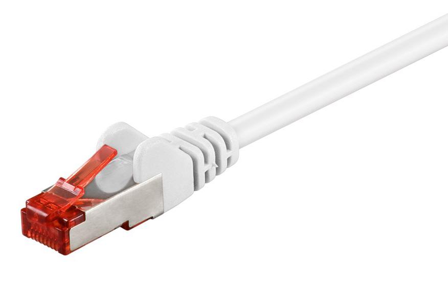 93508 GOOBAY καλώδιο δικτύου 93508, CAT 6 S/FTP, copper, 250MHz, 30m, λευκό - Image 1