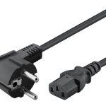 POWERTECH καλώδιο τροφοδοσίας CAB-P044, 3x 1.00mm², copper, 1.5m, μαύρο