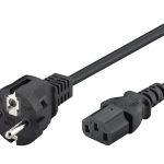 POWERTECH καλώδιο τροφοδοσίας CAB-P048, 3x 0.75mm², copper, 1m, μαύρο