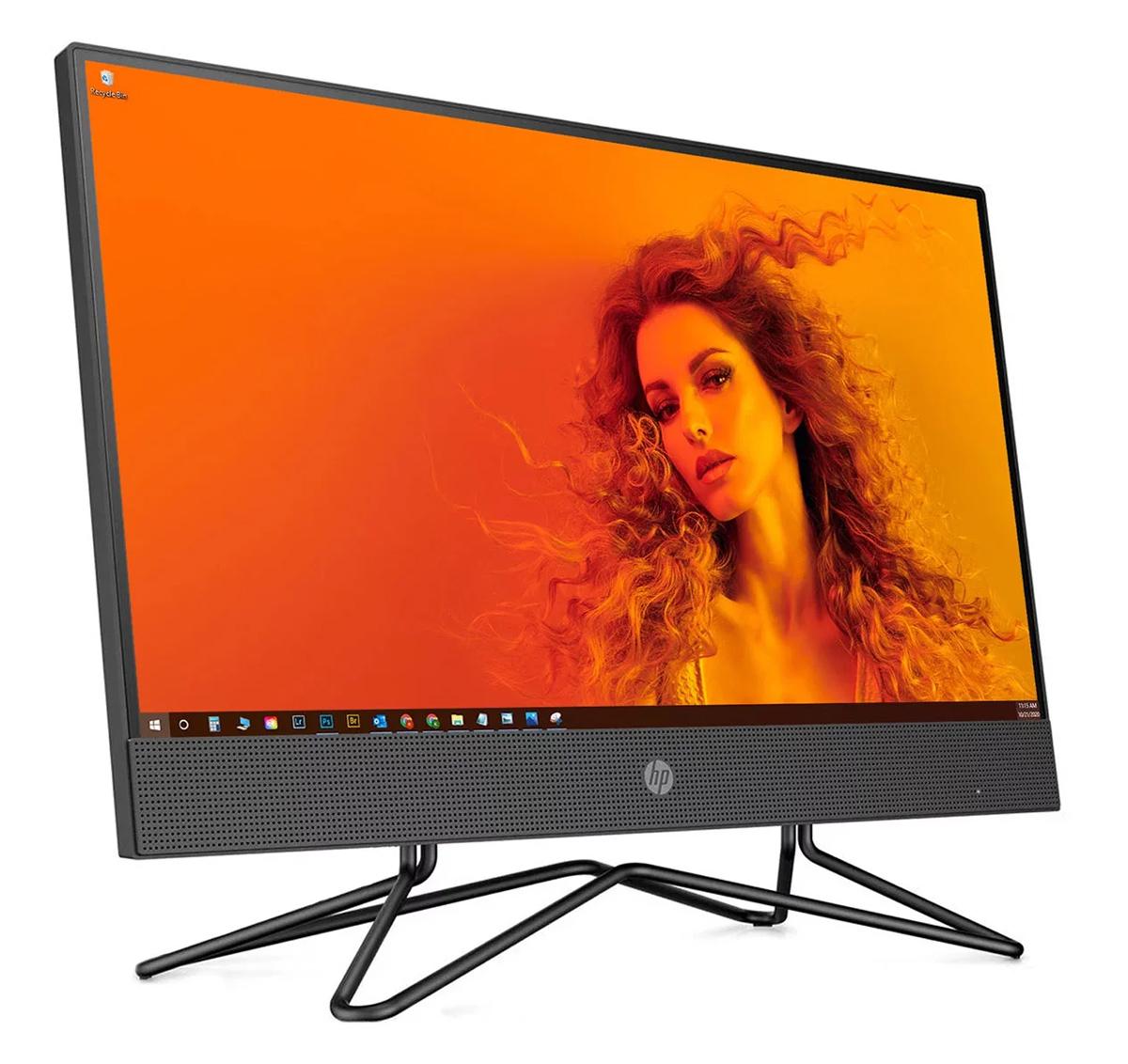 PC-3204-GB HP PC 200 G4 22 All-in-One, Refurbished Grade B, i3-10110U, 16/256GB M.2, 21.5", DVD-RW, CAM, WIFI, FreeDOS - Image 1